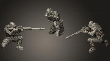 Military figurines Kaito 3d model